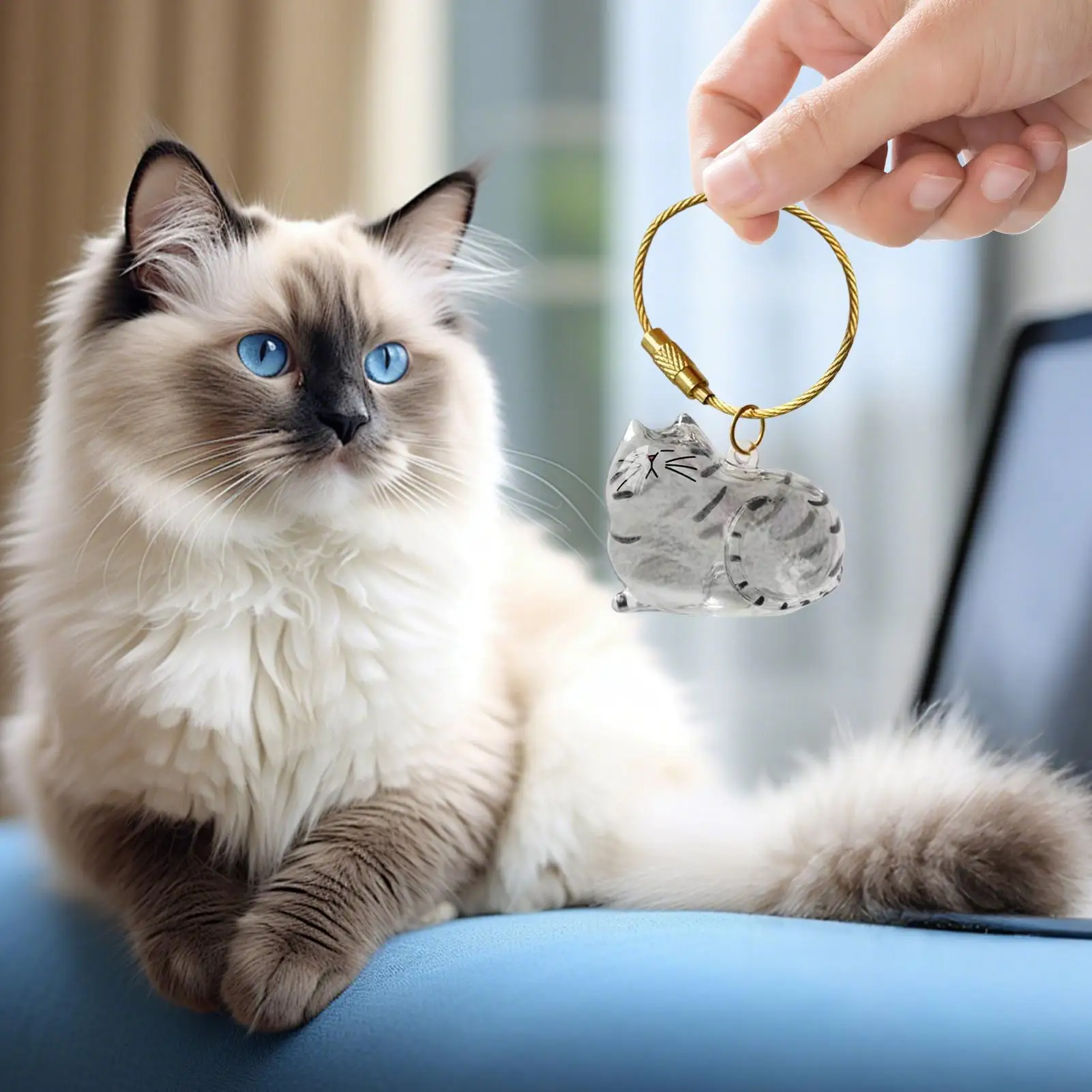 Pet Hair Memorial Bottle Cat Hair Holder Memorial For Cat F ur Storage Container For DIY Decoration For Pet Lovers Home Display