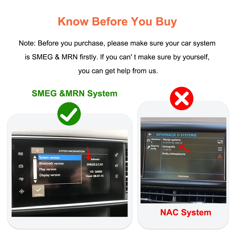 Bonroad Wireless Carplay Android Auto Interface For Peugeot Citroen SMEG MRN Picasso C4 C5 DS4 DS3 308 508 208 3008 Mirror Link – Detail 3