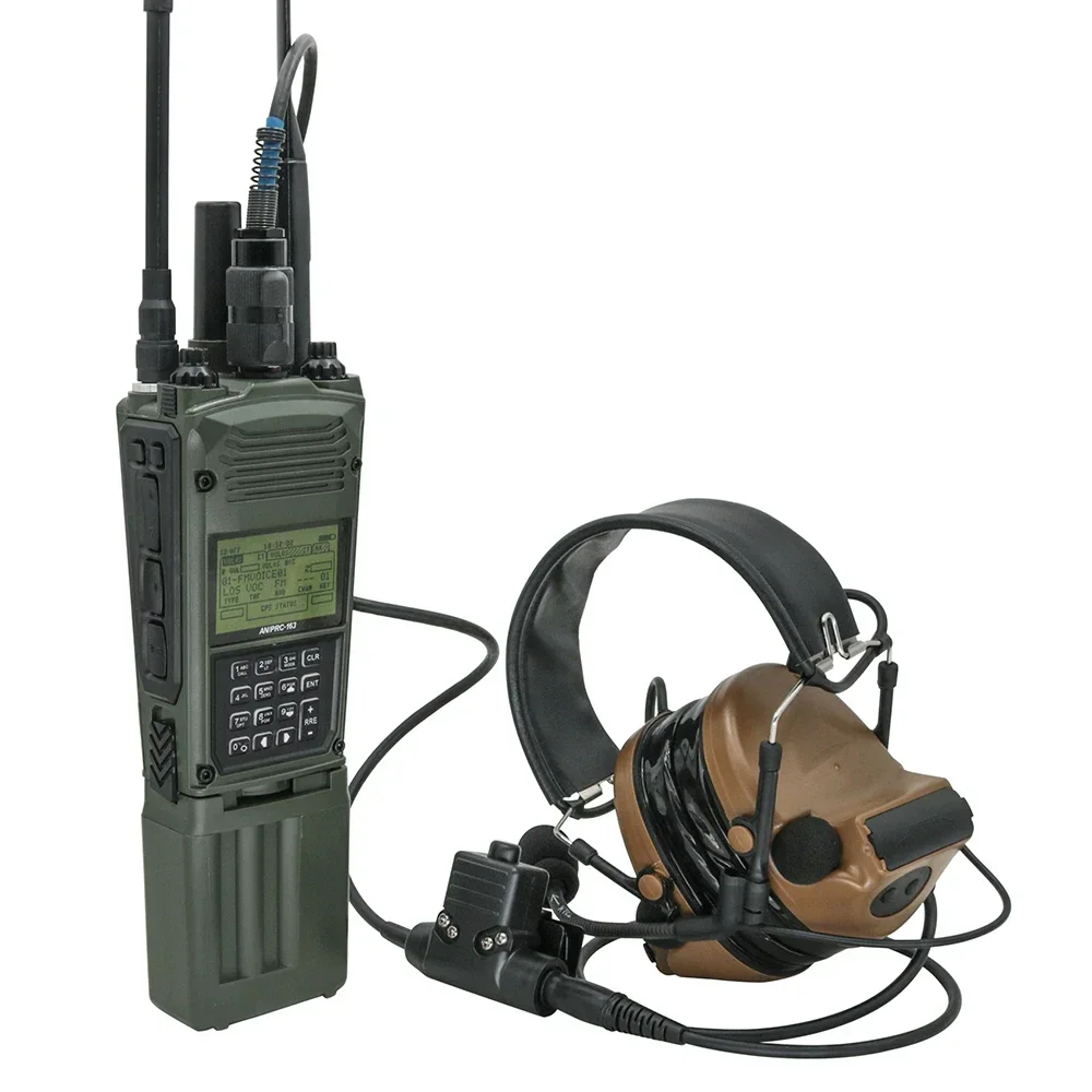 Tactical Military PRC 163 Virtual Radio Box （No Function）for Tactical U94 6 Ptt and Baofeng UV5R for COMTAC Tactical Headset