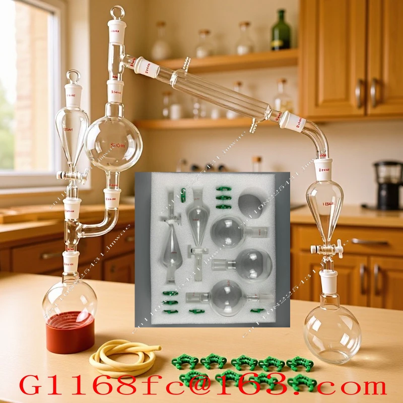 Rose Petal Refiner, Distillation and Extraction Device, Chemical Equipment, Condenser Tube, Distillation Bottle