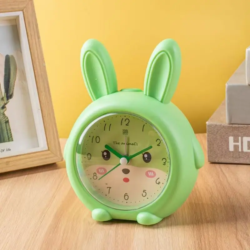 Student Small Alarm Clock Lazy Wake Up Music Multi-functional Animal Clock Bedroom Mute Fashion Cute Clock