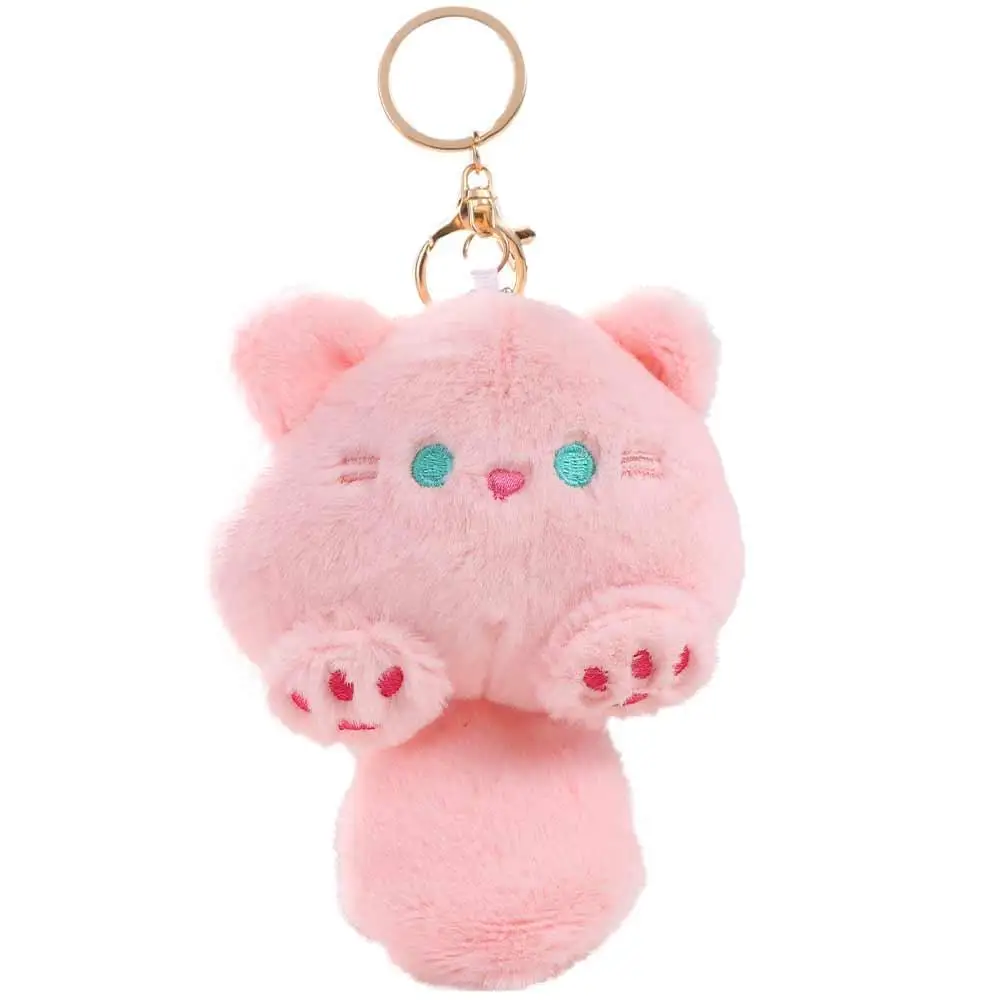 

Creativity Cat Keychain Squeaking with Sound Squeak Cat Keyring Korean Style PP Cotton Cat Pendant Bag Pendant