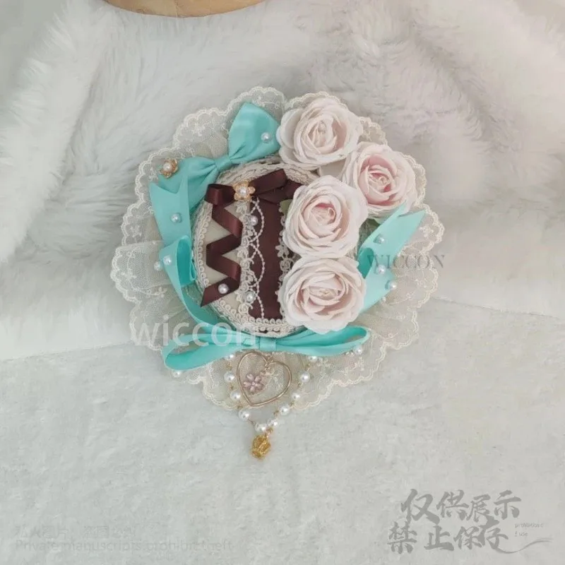 CyHalloween النعناع الأخضر الشوكولاته الحلو لوليتا الدانتيل الشعر هوب أنيمي خادمة تأثيري عقال أغطية الرأس قبعة الإكسسوارات بالجملة