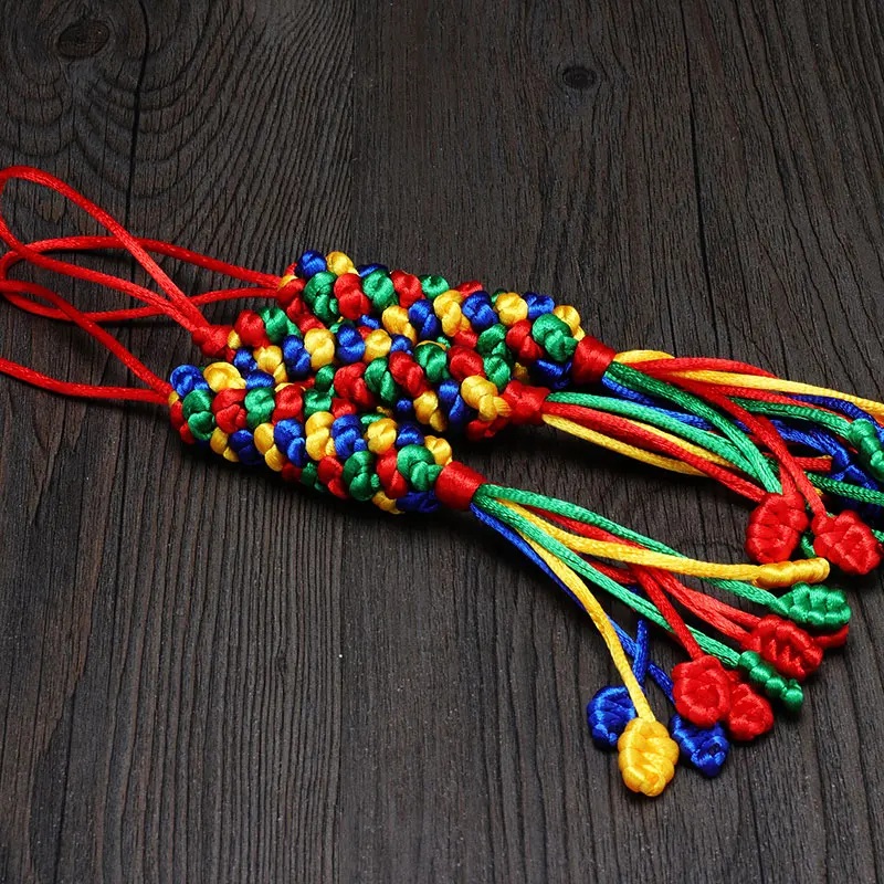 

Тибетский цветной нитяной узел ручной работы «Ананасовый Кинг-Конг» для автомобиля, китайское украшение для сумки