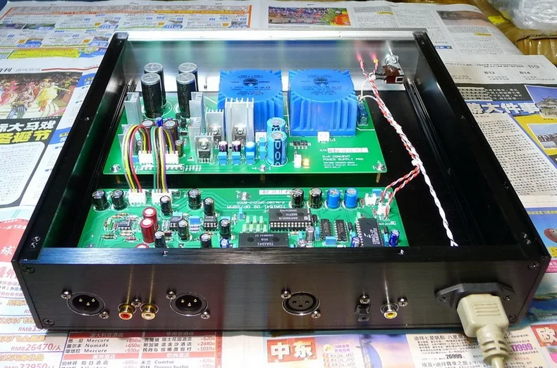 LeeHee's new upgraded TDA1541 OPS8 fever DAC decoder finished machine, frequency response: 10Hz-22kHz