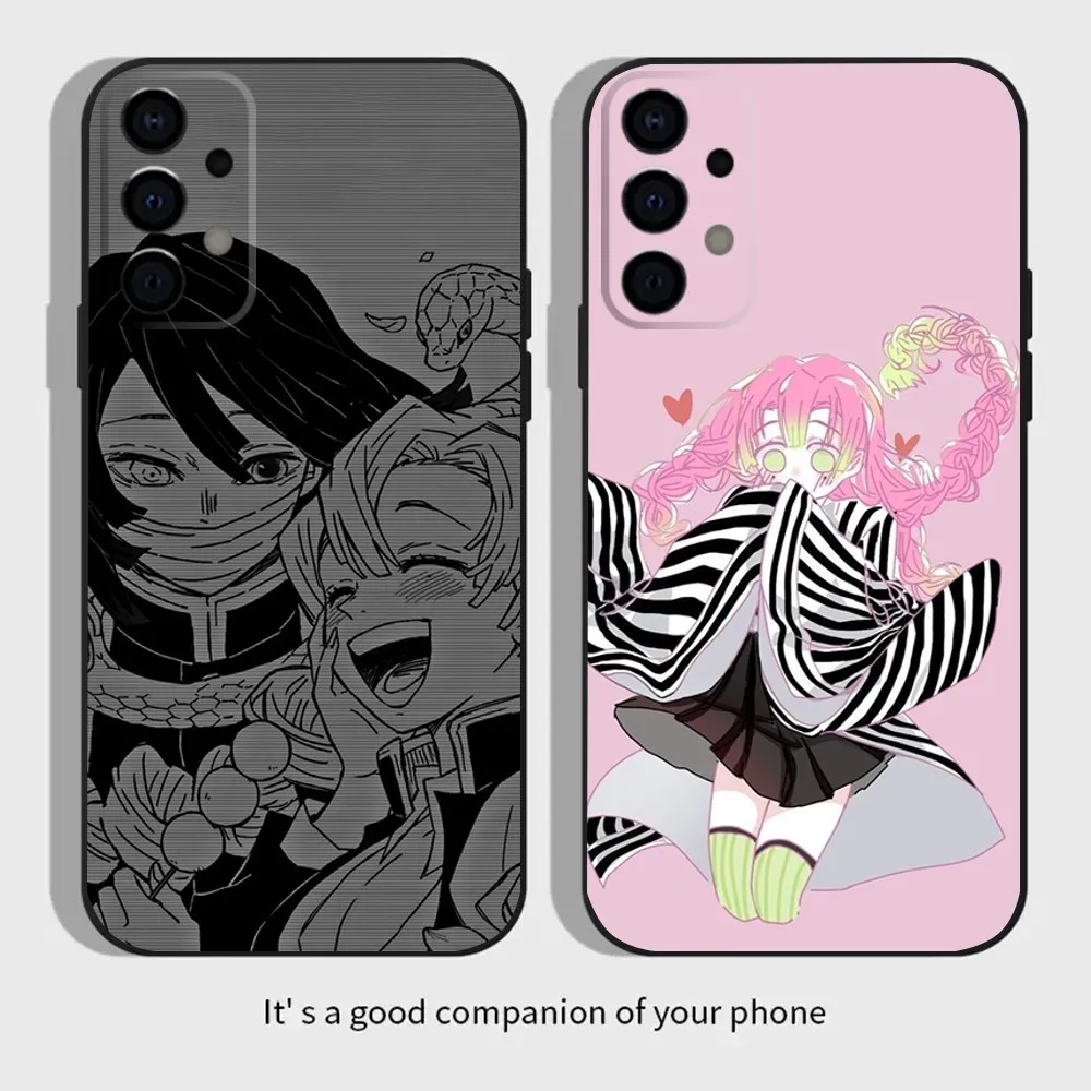 

D-Demon S-Slayer Mitsuri Obanai Phone Case For Samsung Galaxy A13,A21s,A22,A31,A32,A52,A53,A71,A80,A91 Soft Black Cover