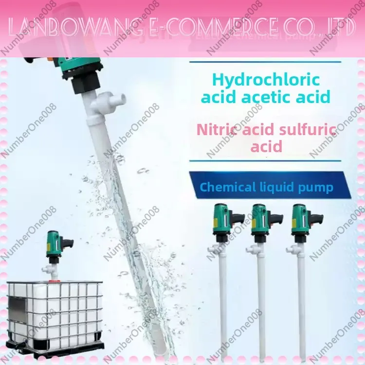 

750W Electric Chemical Drum Pump RPP, Corrosive Resistant Liquid Transfer Pump for Acid Barrel