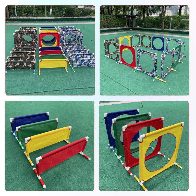 Kids Tunnels drills and hurdling obstacle Kids Game Sports Activity Equipment Children Sense System Toys Oxford Fabric PE Pipe