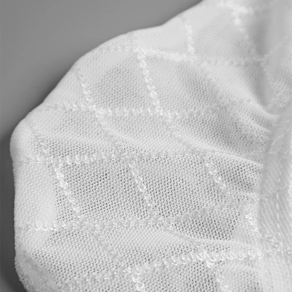 

Мужские классические трусы-брифы в клетку, прозрачные, с U-образным вырезом, легкие, сетчатые, дышащие