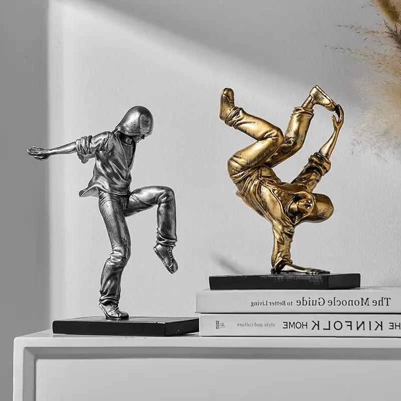 

Simple wind living room TV cabinet display cabinet figure decoration kung fu art sculpture decoration wine cabinet decoration