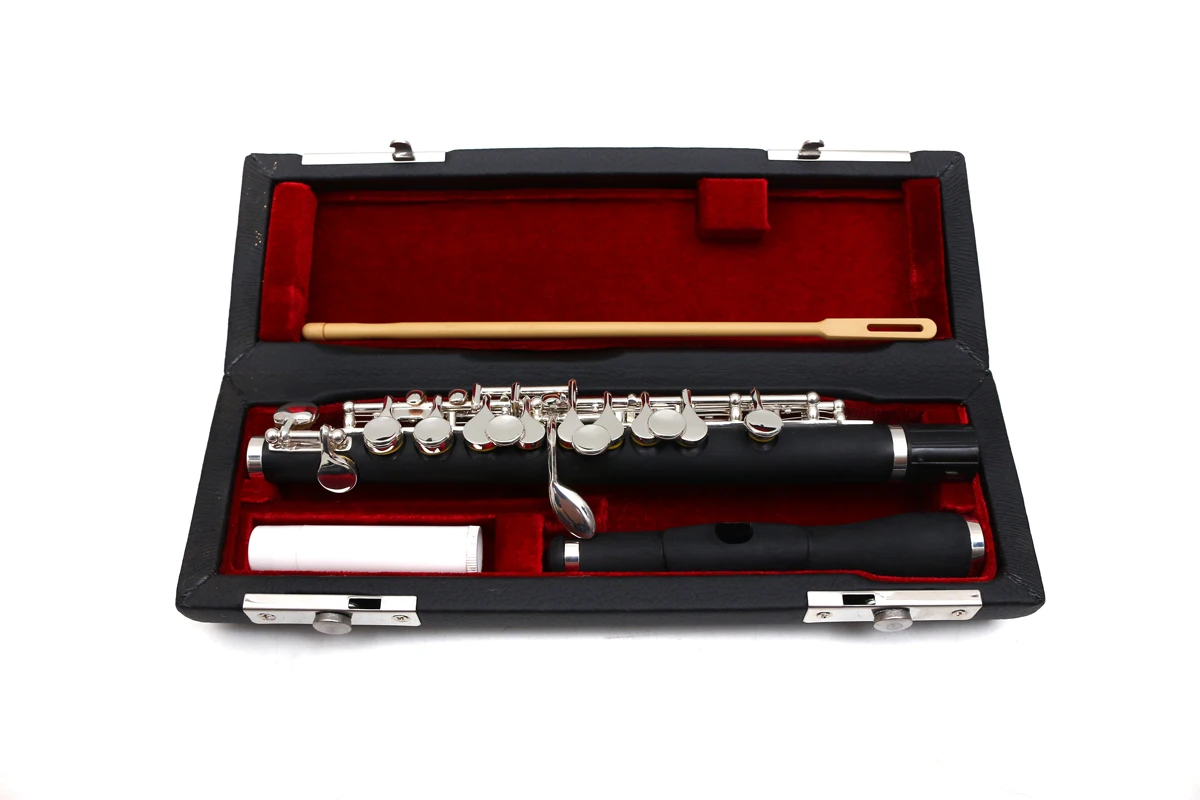 Yinfente Piccolo c Key Synthetic wood Silver Plated Beautiful Sound & Technique