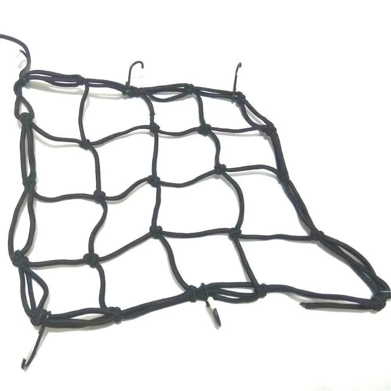 Motocicleta Bagagem Mesh Net, 6 Ganchos, Segure, Tanque de Combustível, Web Styling, Carga Ajustável Net, Moto, Bicicleta, Alta Qualidade