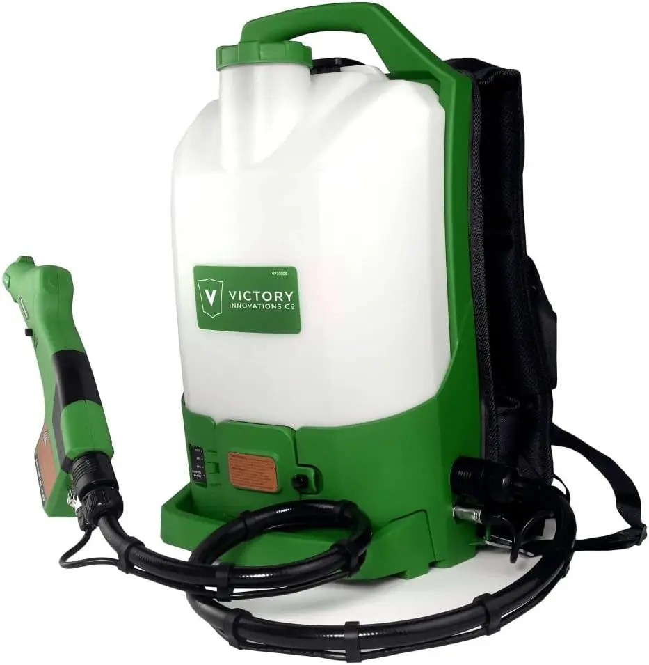 Spruzzatore elettrostatico senza fili per zaino per disinfettanti, disinfettante, pulizia, verde, VP300ES