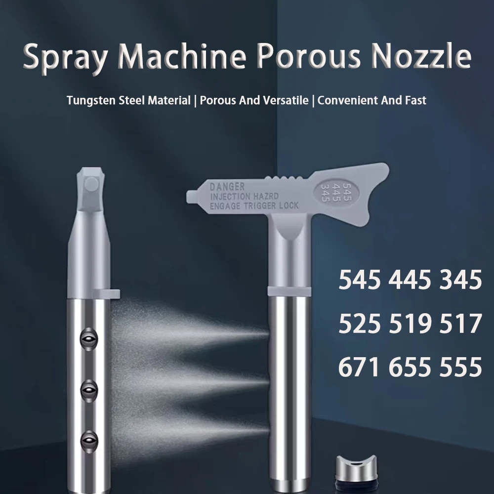 Paint Latex Paint Putty Airless Spraying Machine Accessories Nozzle Airless Spray Gun Head Porous Nozzle Duckbill Nozzle