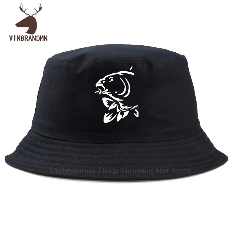 2021 latest Fishing Hats Sports Summer unisex hat print Koi Fish Harajuku visor Bucket hat Funny Fishing Leisure Baseball Caps