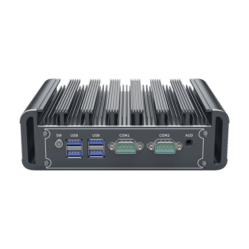 IKuaiOS Fanless Nano IPC 11th Gen Core 2LAN 2COM RS232 RS485 per l'automazione IoT Machine Vision compatibile Ubuntu Win11 1449-12