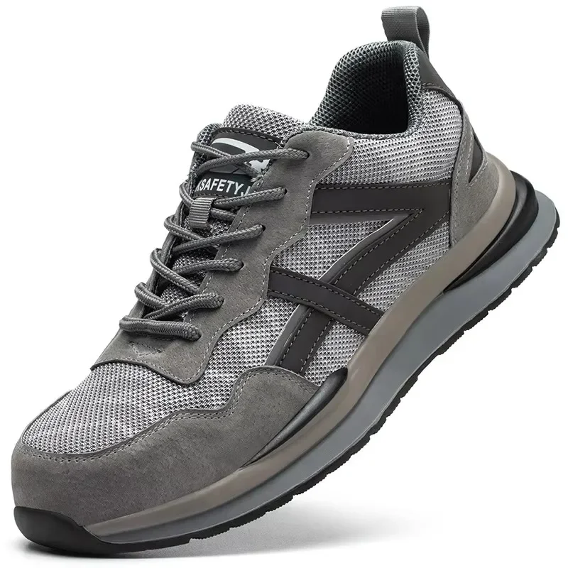 Anti scalding Work Safety Shoes Men European Standard Steel Toe Shoes Indestructible Brand Work Shoes Sneakers Puncture-Proof image 3