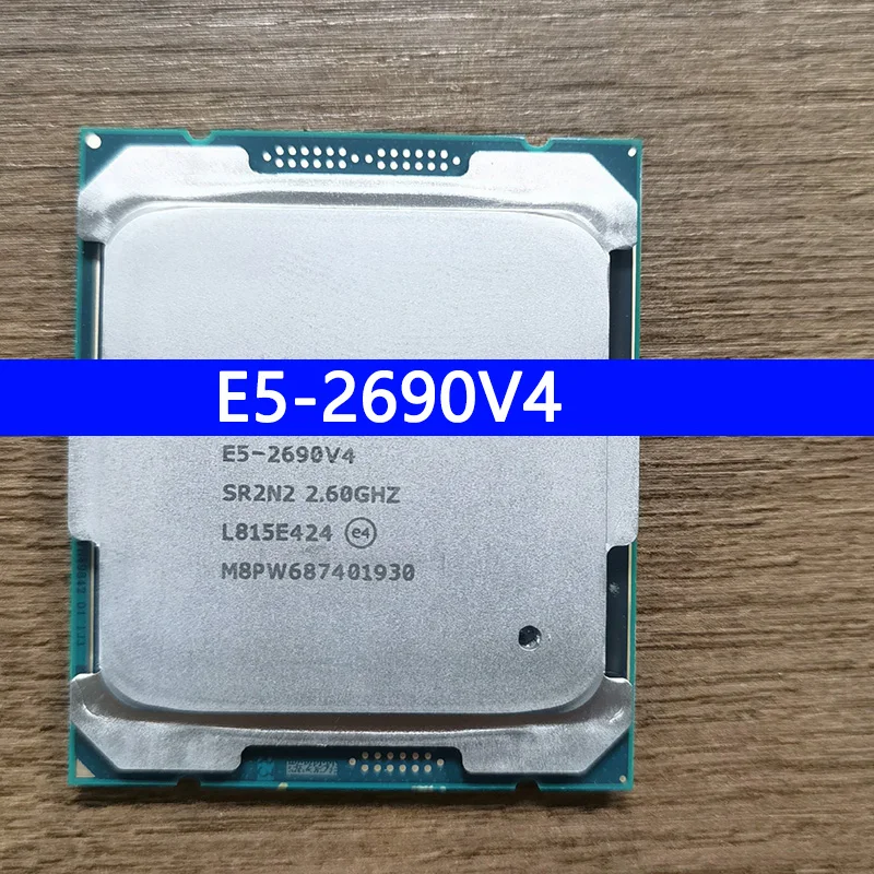 E5-2690V4 CPU Processor 14nm 14 Cores 28 Threads 2.6GHz 35MB 135W Processor LGA2011-3 CPU For X99 Server Motherboard E5 2690 V4