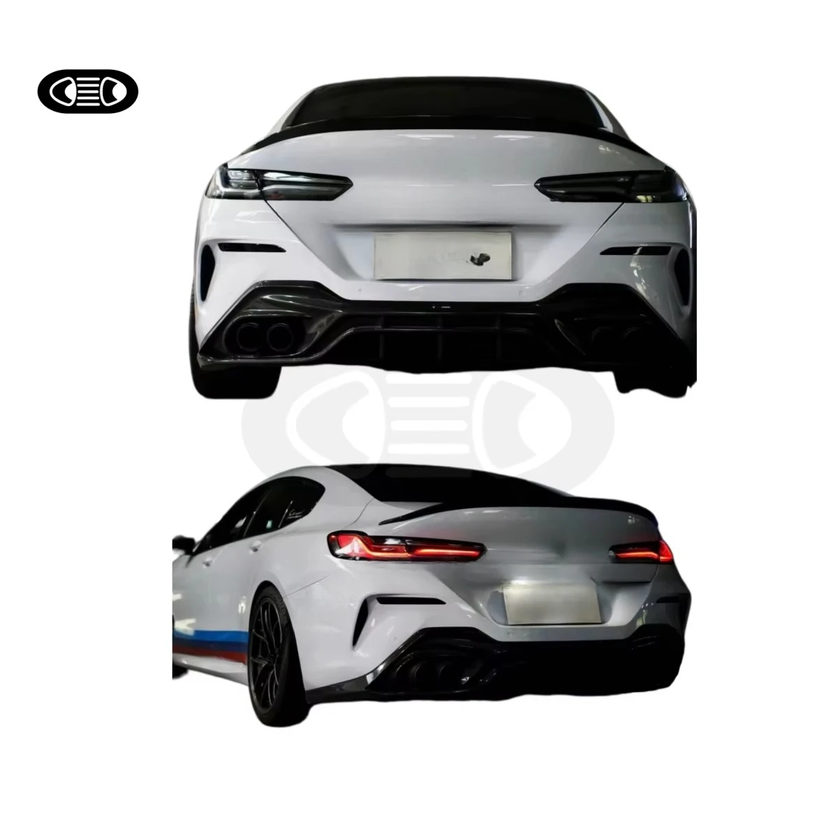 Black Transparent LED Taillights for  M8 G16 Handmade Modify Venom