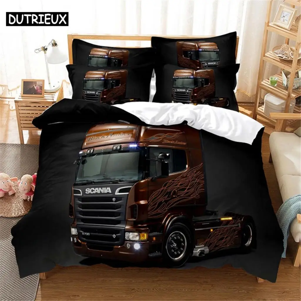 

3D Truck Bedding Set Queen Bedding Duvet Cover Set Bedding Set Bed Cover Cotton Queen Bedroom Bed Cover Set Bed Set Bedding