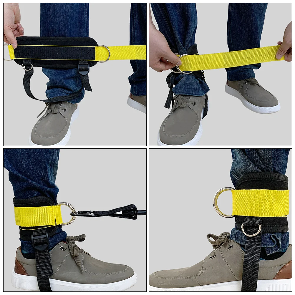 

Adjustable Ankle Band 1 Set Fitness Ankle Cuff Strap For Leg Training Durable Wear-Resistant Buckle Cable Machine Attachment Leg