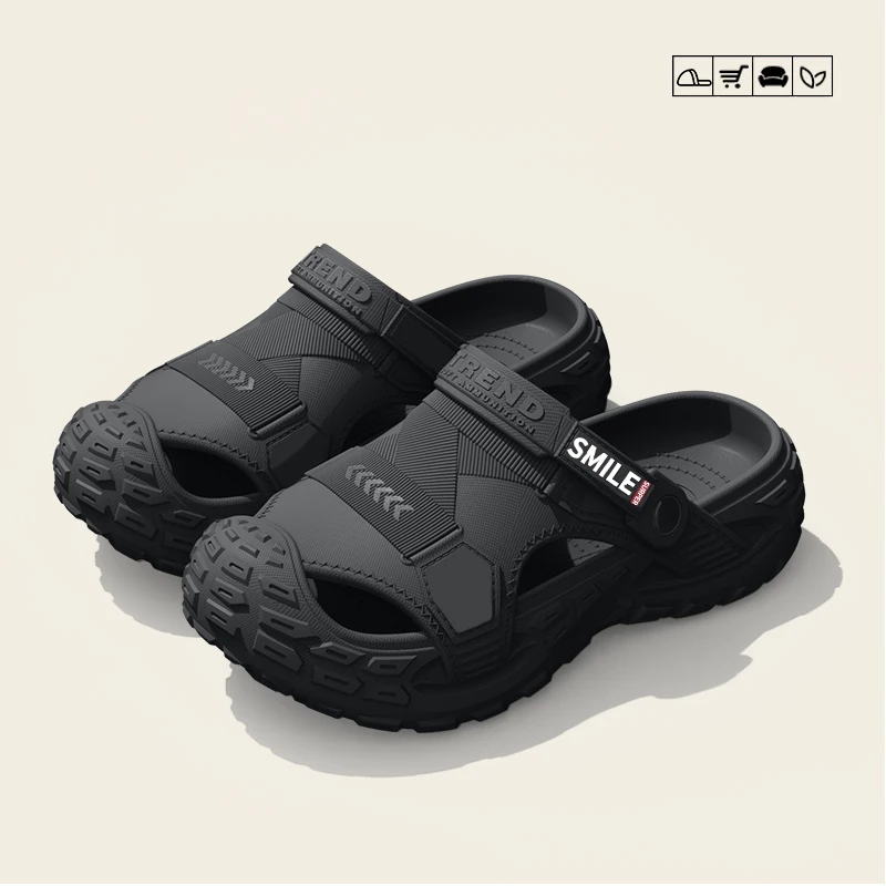 

Men's Outdoor Summer Wearable Clog Shoes Anti-Slip Breathable Odor-Resistant Slip-Resistant Sandals