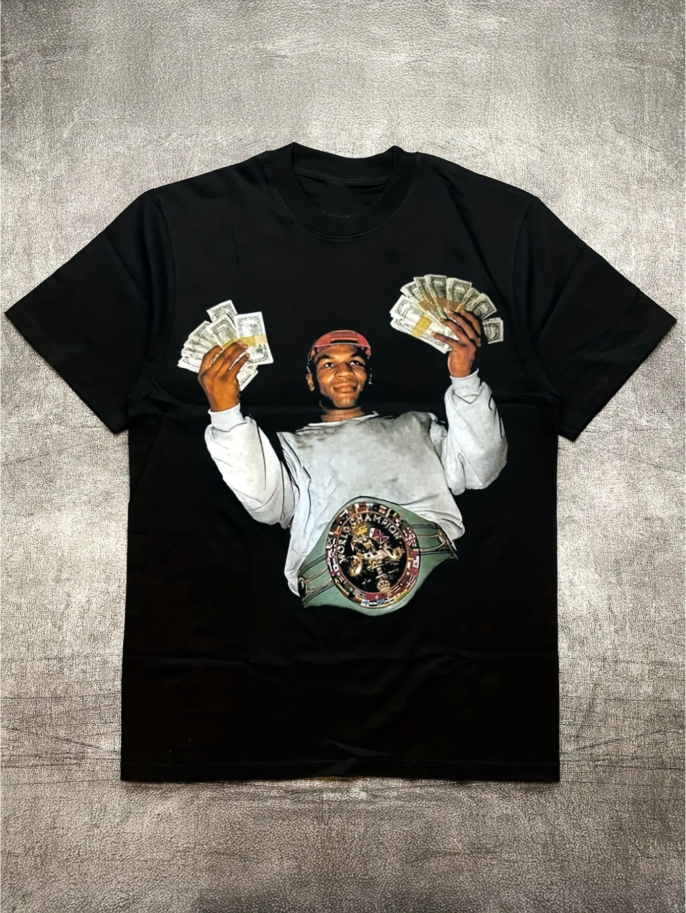 Men's Vintage Hip-Hop Design T-Shirt - 100% Material, Black, Classic Hip-hop T-shirt, Suitable For Everyday Street Fashion Year-round, Ideal For Concerts And Casual Outings, Sports T-shirt Hip-hop Aesthetics Durable And Long-lasting Material