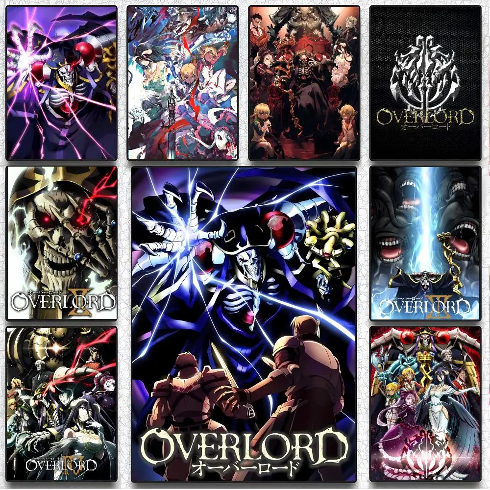 Epic Fantasy Anime O-Overlord Poster Art Wall Decor Indoor Outdoor for Collectors