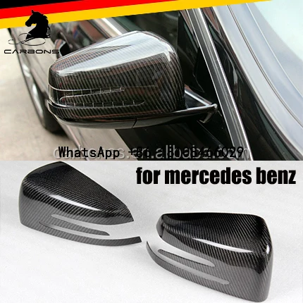 car carbon fiber side mirror cover for Mercedes benz w204 w207 w212 w216 w218 w221 w164 rear mirror cover