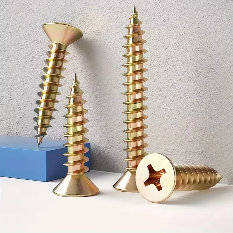 160pcs Multi-Functional Countersunk Self-Tapping Screws | M4/12/16/20/30mm Multi-Size, Colorful Cross-Head, Durable for Industri