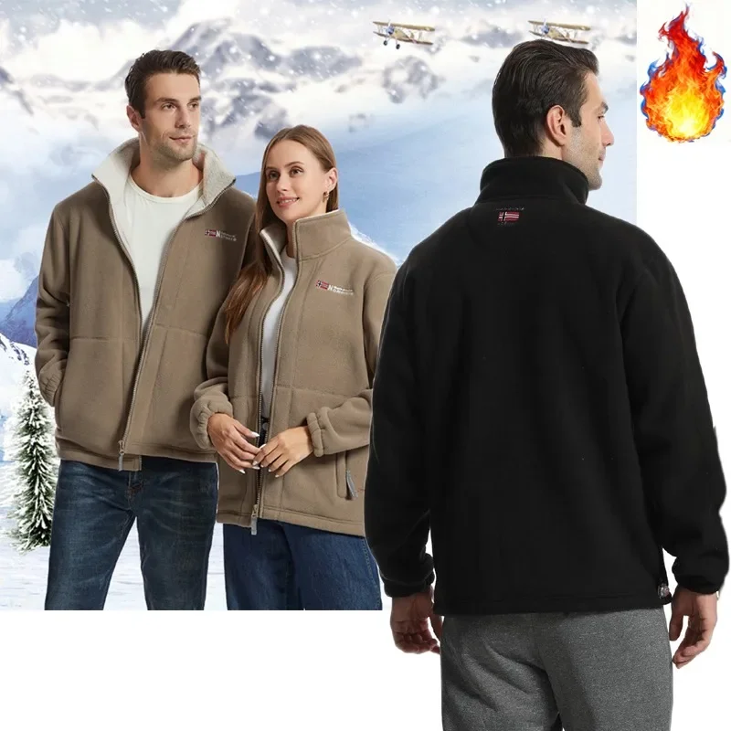 

Зимняя теплая мужская шерстяная куртка, тяжелое тепловое повседневное пальто для холодной погоды, утолщенная мужская верхняя одежда, модная