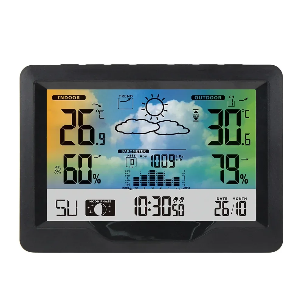 

Newentor Q5 Weather Station Wireless Digital Indoor Outdoor Forecast With 3 Sensors Hygrometer Humidity Temperature