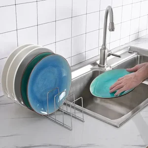 Nhà bếp tổ chức nhà tổ chức tấm thép thép nhà Cuphares plass cover giá nhà phụ kiện bát đĩa nhà bếp 10 Tấm bảng bán hàng chính - 5