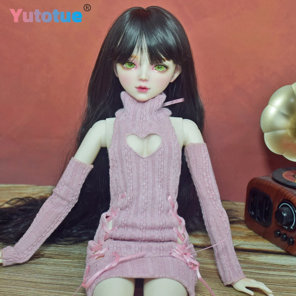 YUTOTUE 1/3 BJD دمية 56 سنتيمتر عيون خضراء دمية أنثى مع مجموعة كاملة من الملابس والاكسسوارات لتقوم بها بنفسك لعب هدايا الأطفال