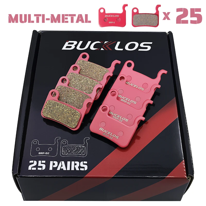 25 Pairs BUCKLOS Schijfremblokken voor SHIMANO A01S Keramische Hars Fiets Hydraulische Remblokken voor M975 M765 M535 MTB Remblokken