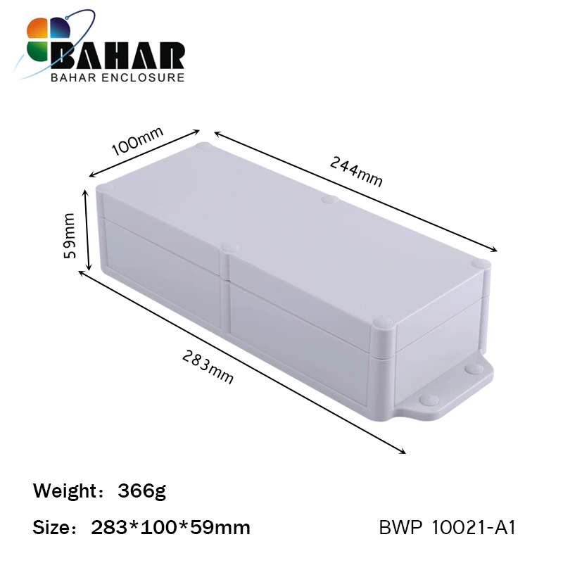 Bahar Brand Waterproof Enclosure ABS Plastic Housing Wire Junction Box Instrument Case IP68 MODEL BWP 10021