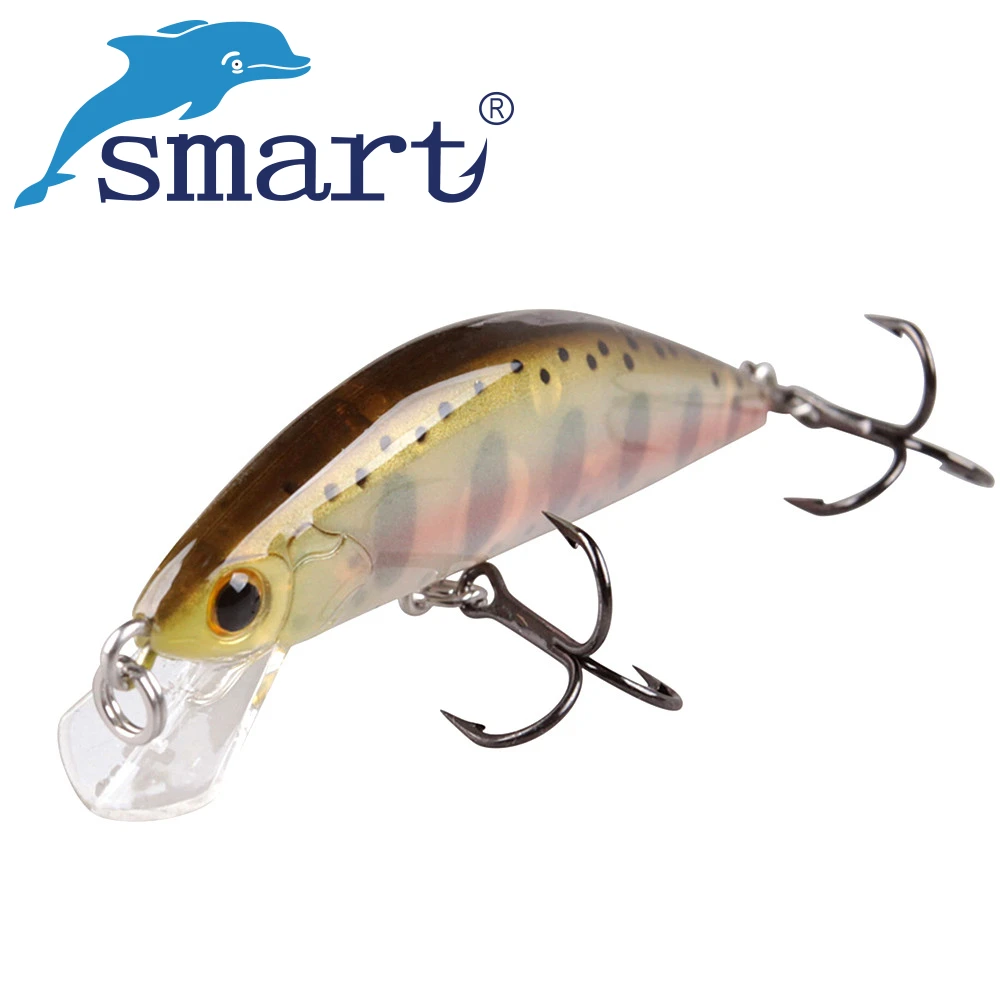 

Smart Mini Minnow Quality Professional Fishing Lure 55mm 4.6g Isca Artificial Hard Baits France VMC Hook Balance System Wobblers