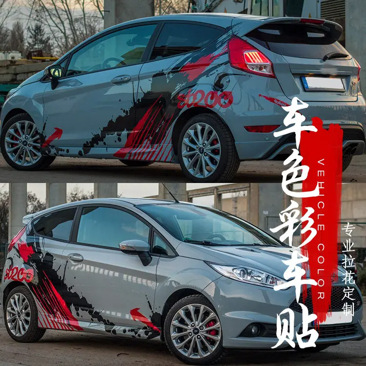 2pcs New Car Sticker Vinyl Decorative Decal For Ford Focus ST Car Special Sports Film Accessories