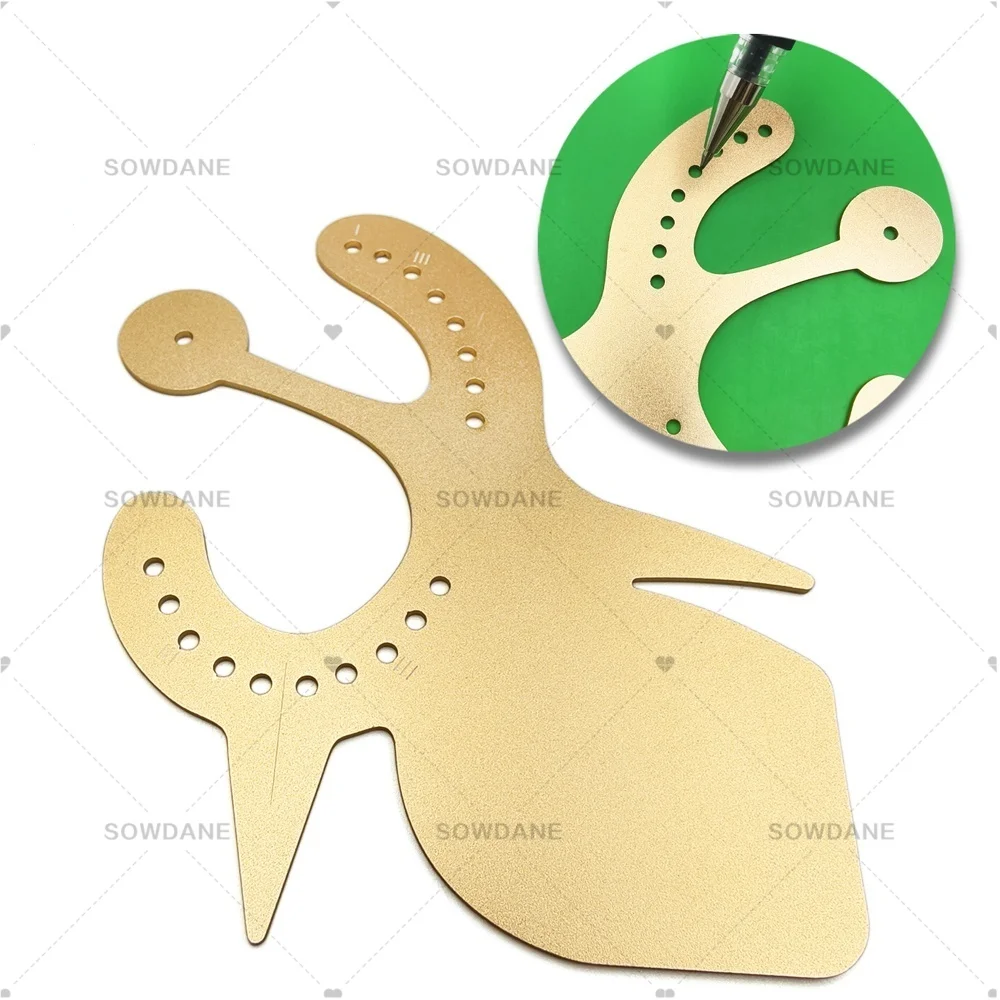 

H Multifunctional Lab Rubber Dam Punch Hole Board Rubber Dam Instrument Stainless Steel Teeth Whitening Tool