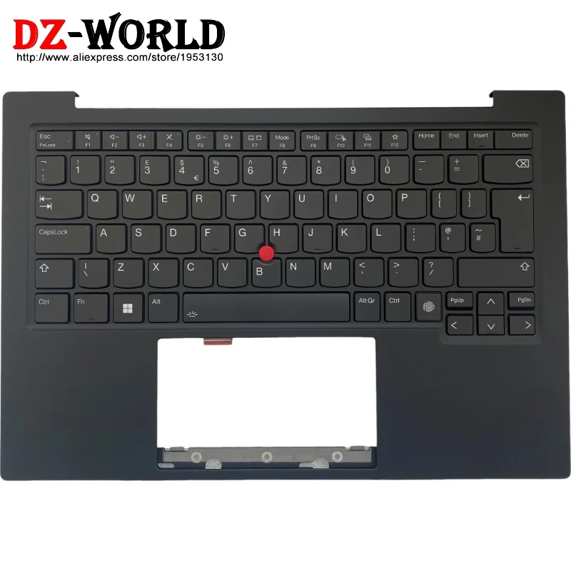 

Для Lenovo ThinkPad X1 Carbon 12-го поколения (12 G12) — верхняя часть корпуса, крышка клавиатуры, подставка для рук, черный цвет, артикулы 5M11N61115, 5M11N61088