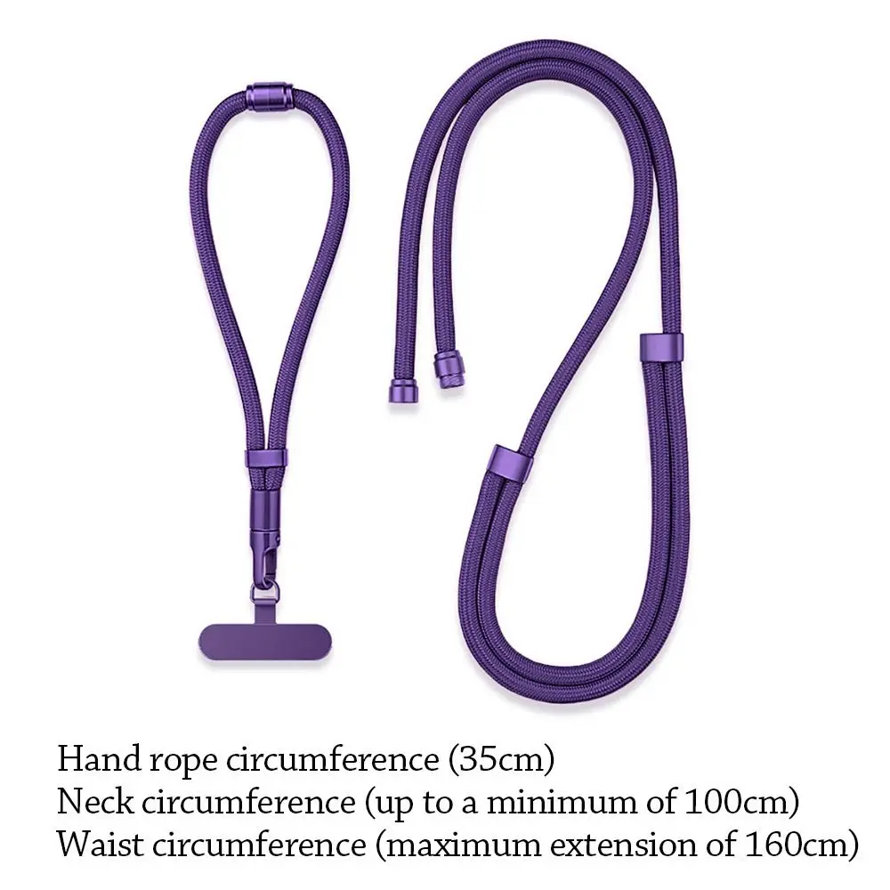 Accesorios para teléfono móvil 3 en 1, cordón ajustable, correas de muñeca colgantes tejidas antipérdida, cuerda colgante corta 3 en 1 para teléfono móvil
