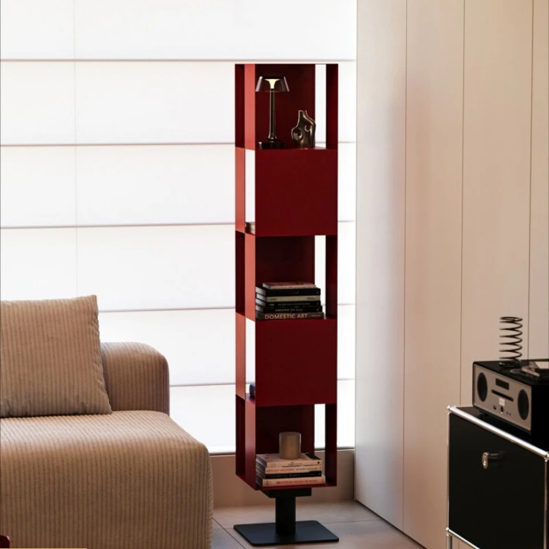 

floor-standing bookshelf Multi-layer premium feel rotatable shelves household multi-functional estanteria living room furniture