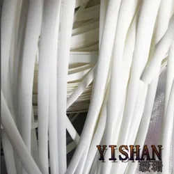 60-70Meters(500g) Width:8mm White Gradient Flat Synthetic Rattan Weaving Material Plastic Knit Repair Chair Table PE Rattan
