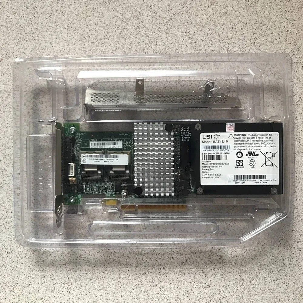 

LSI Megaraid SAS 9260-8i SATA / SAS Controller RAID 5 6G PCIe x8 with bbu08-