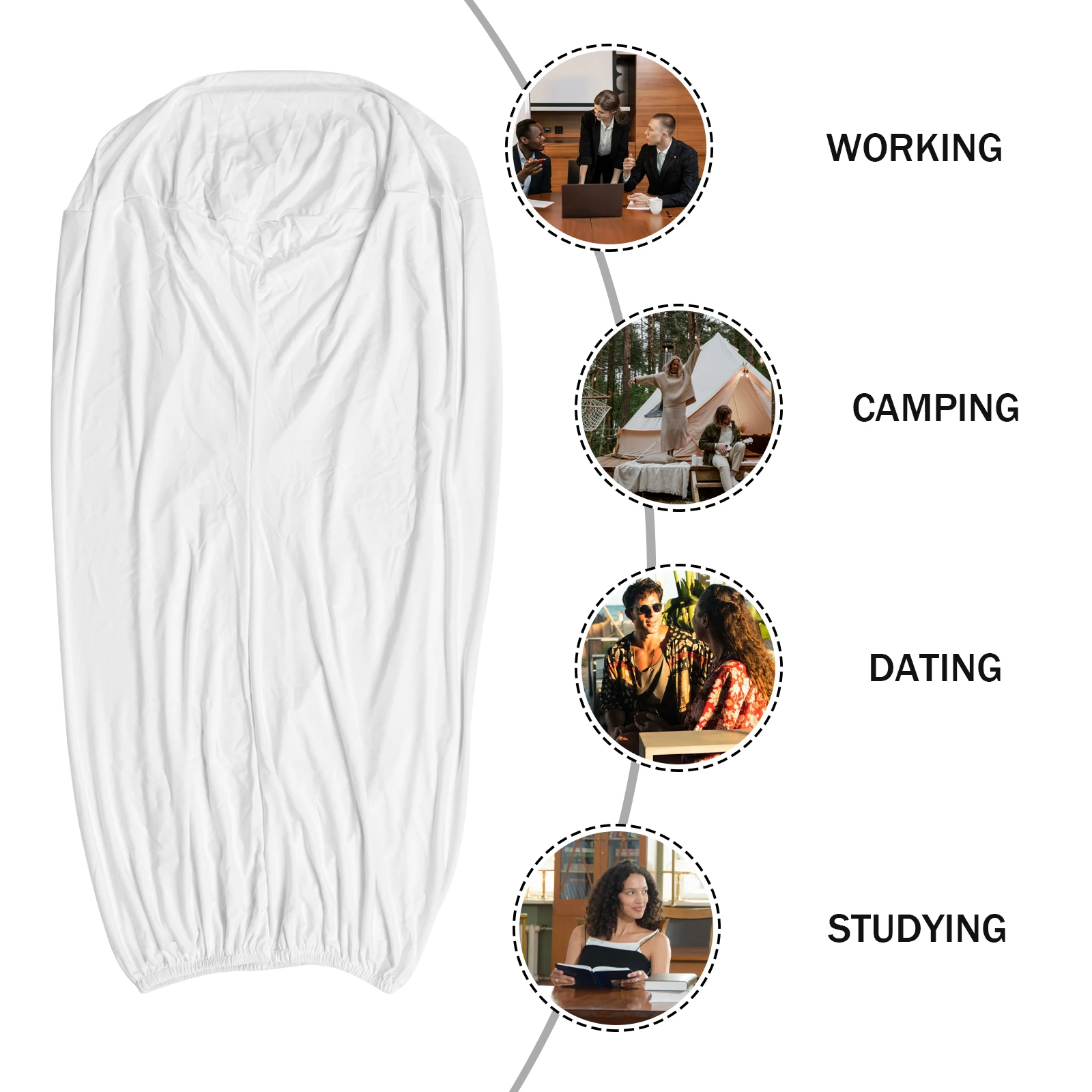 

Stretch Spandex Cocktail Table Cover Elastic White For Party Wedding Restaurant Banquet Solid Color Bar Tablecloth