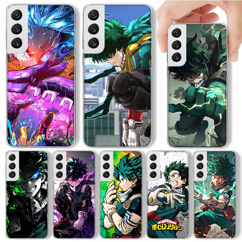 Midoriya Izuku Deku MHA My Hero Phone Case For Samsung Galaxy S25 S24 S23 S22 Ultra S21 S20 FE S10 Plus S10E + S25U Soft Cover S