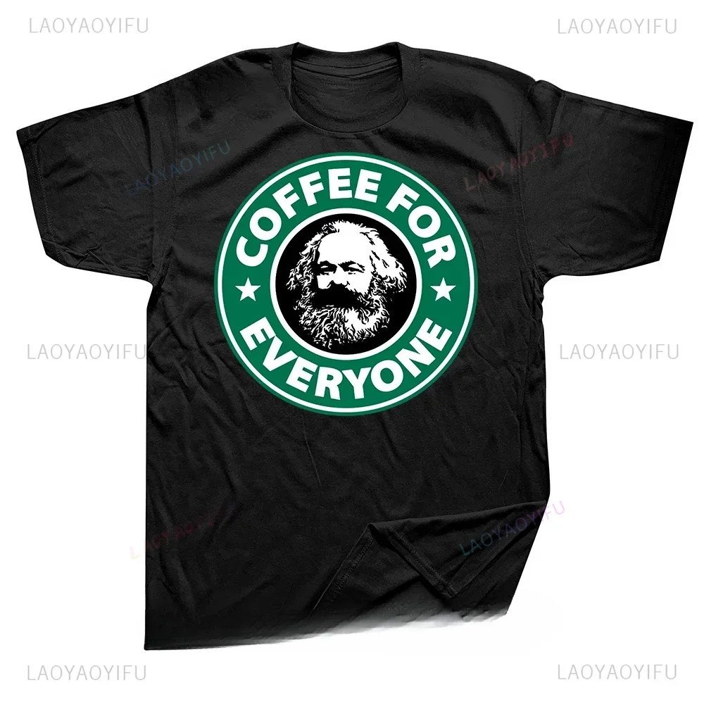 Karl Marx Workers Unite Communism Marxism Socialism Graphic Printed T Shirts Streetwear Short Sleeve Summer Style Man T-shirt