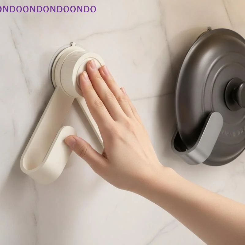Suction Cup Rotating Pot Lid Holder No Drill Wall Cutting Board Storage Rack