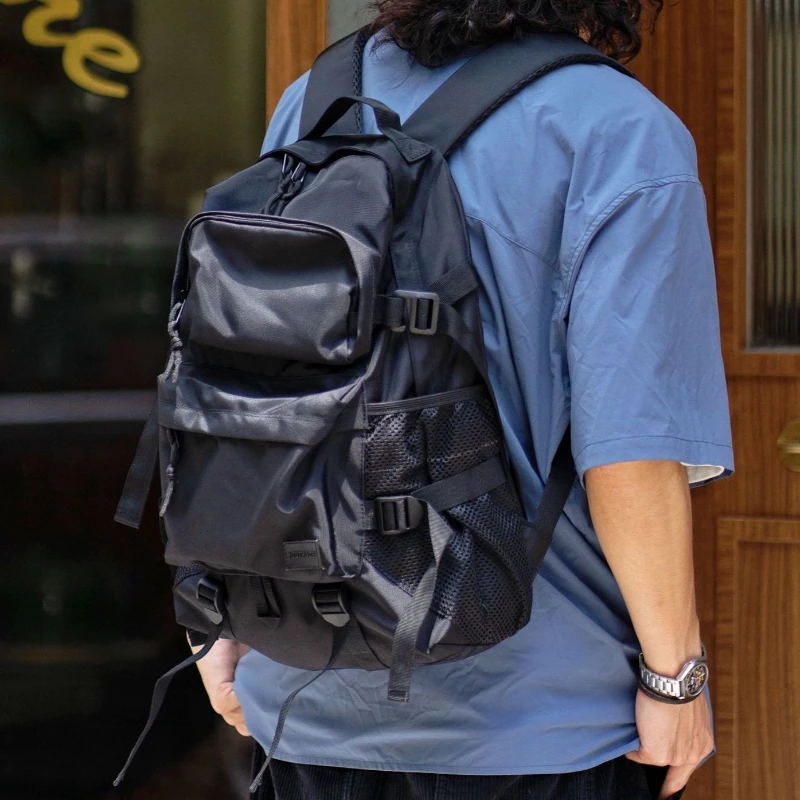 Backpacks for Men Oxford Fabric Designer Backpack for Laptop Waterproof Shock Resistant Durable Large School Backpack Commuting