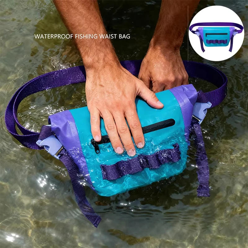 pvc-防水ウエストチェストバッグアウトドアキャンプ登山ハイキングバッグドライバッグカヤック水泳ラフティングボートビーチバッグポーチ